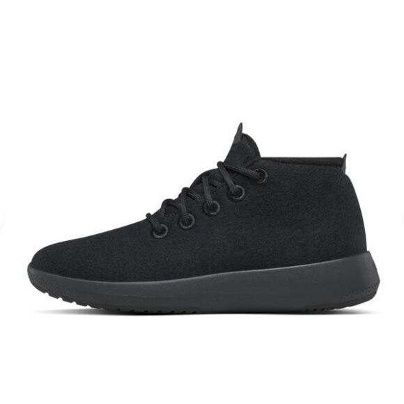 Allbirds Men\'s Wool Runner-up Mizzle Shoes Black Black High Top WRUM Sz 13